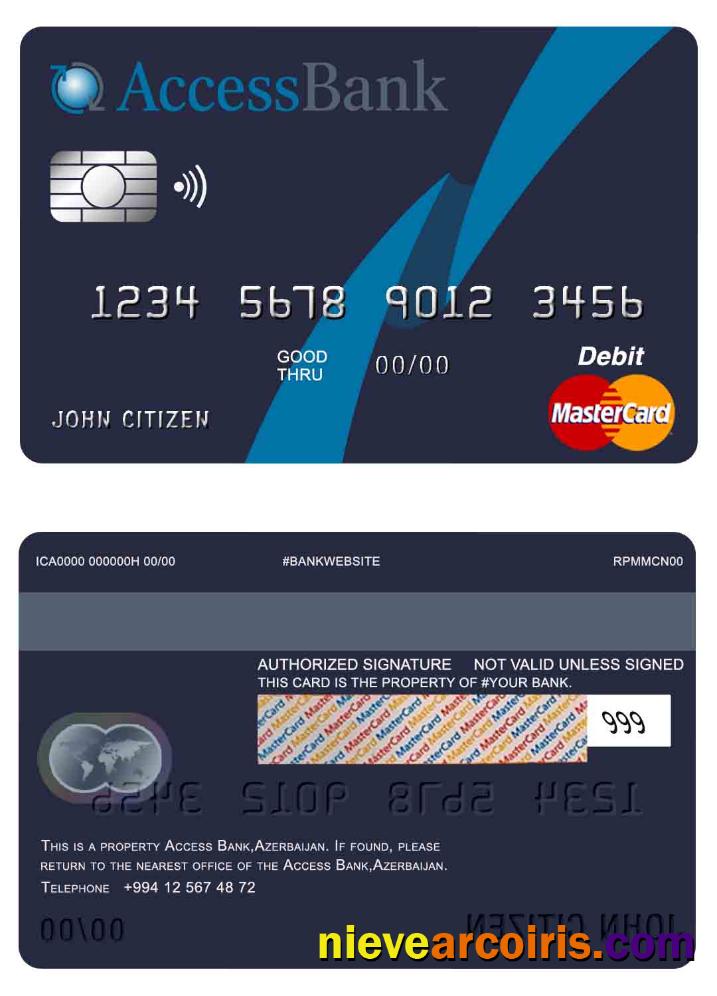 Azerbaijan Access bank mastercard